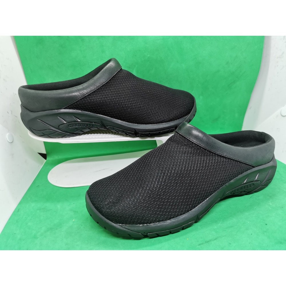 Women's 9 W Wide Merrell Encore Breeze 4 J000554 Shoes Black Clogs Breathable - Picture 13 of 16